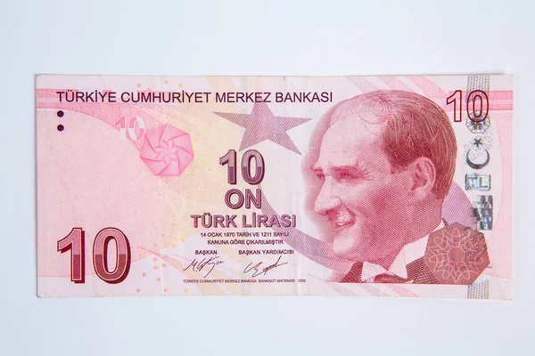 Törökország Észak Ciprus Hivatalos Pénzneme Török Líra — Stock Fotó