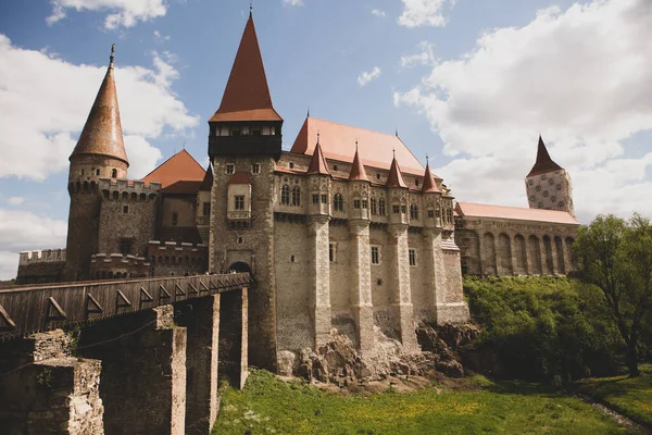 Corvin Castle Imposing Gothic Renaissance Fortification One Largest Transilvania — Stock Photo, Image