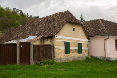 Biertan a very beautiful medieval village in Transylvania, Romania. A historical town in Romania that has preserved the Frankish and Gothic architectural style. Travel photo. clipart