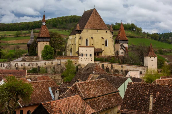 Biertan Velmi Krásná Středověká Vesnice Transylvánii Rumunsko Historické Město Rumunsku — Stock fotografie