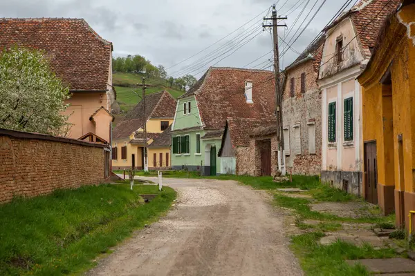 Biertan Uma Vila Medieval Muito Bonita Transilvânia Romênia Uma Cidade — Fotografia de Stock