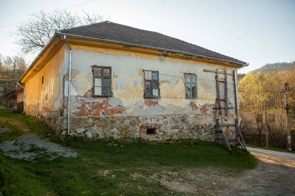 Rosia Montana Desa Tua Yang Indah Transylvania Kota Pertambangan Pertama — Stok Foto