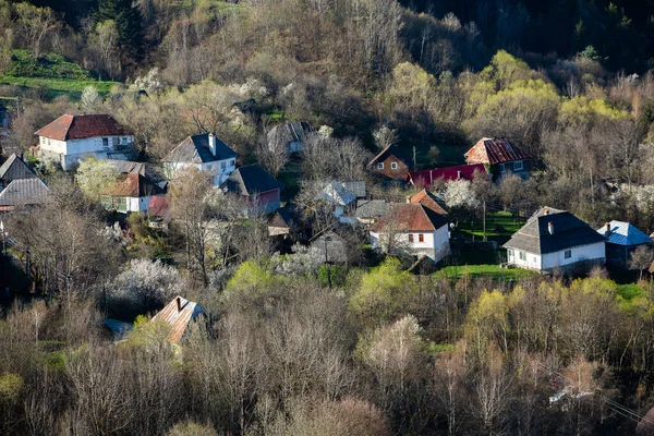 Rosia Montana Uma Bela Aldeia Velha Transilvânia Primeira Cidade Mineira — Fotografia de Stock