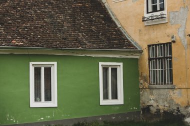 Biertan Romanya 'nın Transilvanya kentinde çok güzel bir ortaçağ köyü. Romanya 'nın tarihi bir kasabası Frankish ve Gotik mimari tarzını korumuştur. Seyahat fotoğrafı..