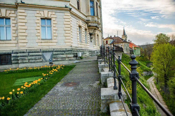 Egy Gyönyörű Középkori Citadella Város Segesvár Szívében Románia Erdély Úti — Stock Fotó