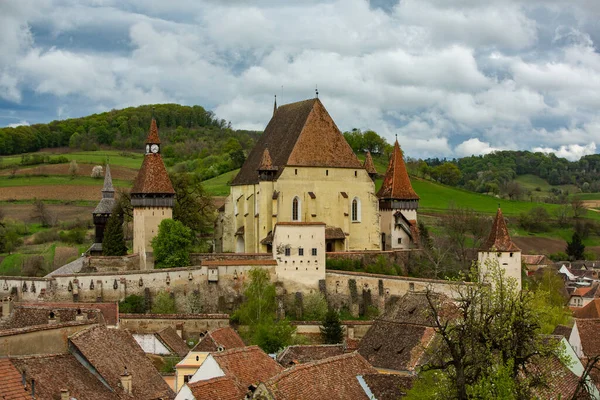 Biertan Bellissimo Villaggio Medievale Transilvania Romania Una Città Storica Romania — Foto Stock
