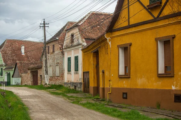 Biertan Uma Vila Medieval Muito Bonita Transilvânia Romênia Uma Cidade — Fotografia de Stock