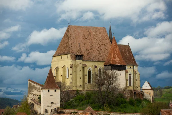 Biertan Très Beau Village Médiéval Transylvanie Roumanie Une Ville Historique — Photo