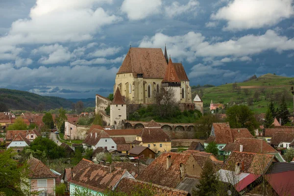 Biertan Bellissimo Villaggio Medievale Transilvania Romania Una Città Storica Romania — Foto Stock
