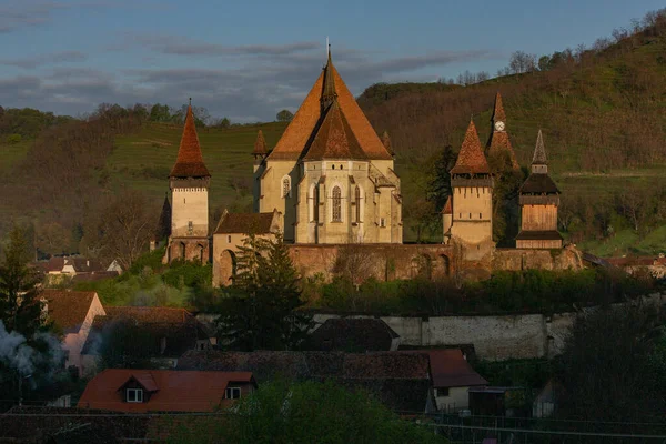 Biertan Très Beau Village Médiéval Transylvanie Roumanie Une Ville Historique — Photo