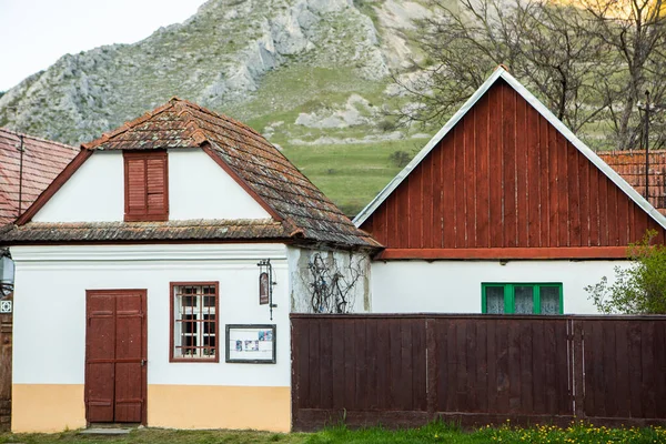 stock image Rimetea is a small village located in Transylvania, Romania. It is situated in the Apuseni Mountains and is known for its picturesque setting and well preserved Hungarian architectural style.