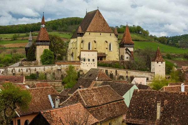 Biertan Ein Sehr Schönes Mittelalterliches Dorf Siebenbürgen Rumänien Eine Historische — Stockfoto