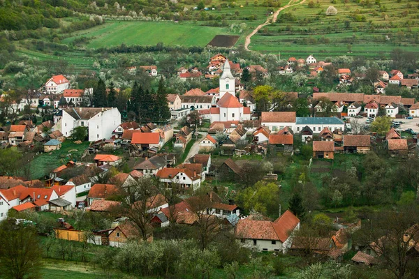 Rimetea Malá Vesnice Nacházející Transylvánii Rumunsku Nachází Pohoří Apuseni Známý — Stock fotografie
