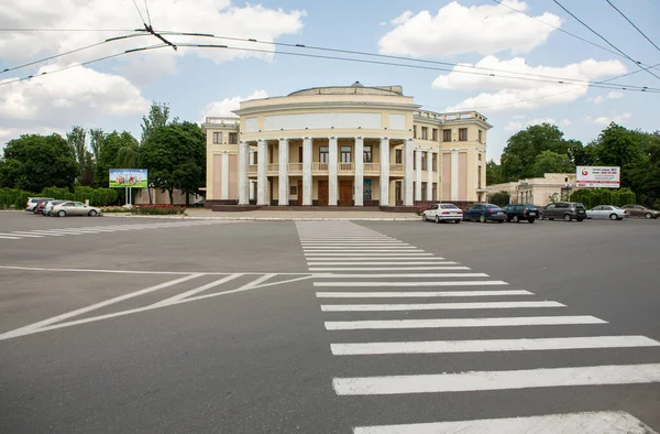 Vacker Och Ren Gata Tiraspol Transnistrien Eller Moldavien Solig Sommardag — Stockfoto