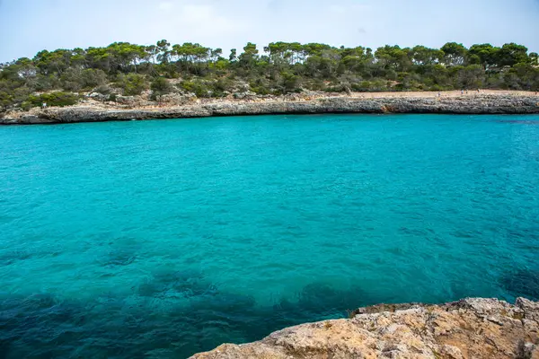 Hermoso Paisaje Playa Atardecer Exótica Naturaleza Tropical Isla Agua Azul — Foto de Stock