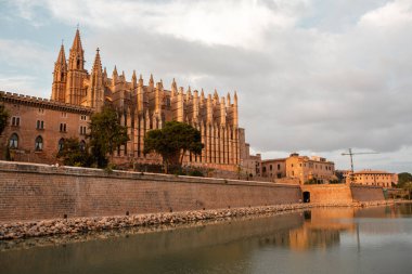 Palma 'nın Santa Maria katedrali. Mallorca, İspanya.