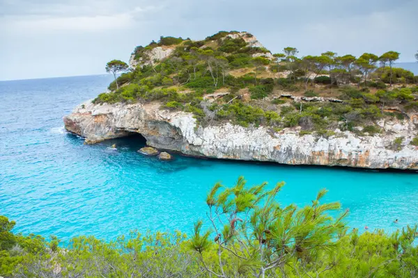 Calo Des Moro Μαγιόρκα Ισπανία Όμορφη Παραλία Τοπίο Εξωτική Τροπική — Φωτογραφία Αρχείου