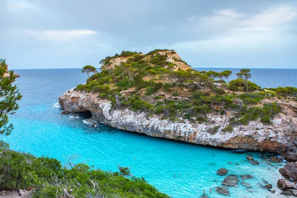 Кало Моро Майя Испания Пляжный Пейзаж Экзотическая Природа Островов Голубая — стоковое фото