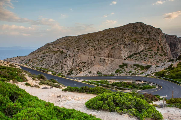 Wakacje Majorce Hiszpania Piękne Zdjęcie Krajobrazem Gór Serra Tramuntana Wyspie — Zdjęcie stockowe