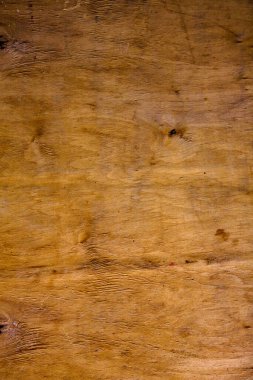 Eski ahşap kaplama arka plan, yüzey eski doğal renkli ahşap, üst manzara. Tahıl tablosu yüzeyi.