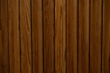 Eski ahşap kaplama arka plan, yüzey eski doğal renkli ahşap, üst manzara. Tahıl tablosu yüzeyi.