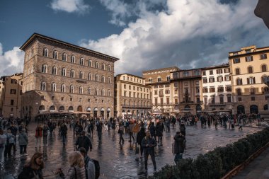 Floransa, Toskana, İtalya Tarih Merkezi 'nin mimarisi.