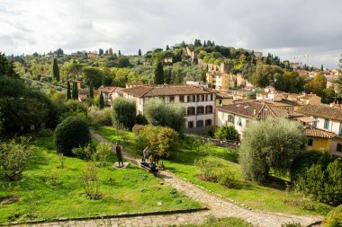 Fotoğraf, İtalya 'nın Toskana bölgesindeki ortaçağ kenti Floransa' nın panoramasıyla çekilmiştir.