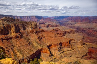 Büyük Kanyon Ulusal Parkı 'nın harika manzarası, Arizona, ABD. Kaliforniya Çölü.