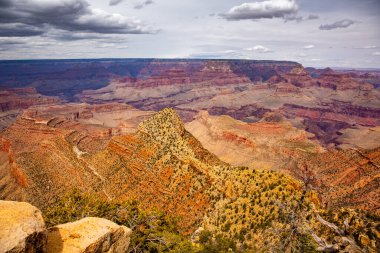 Büyük Kanyon Ulusal Parkı 'nın harika manzarası, Arizona, ABD. Kaliforniya Çölü.