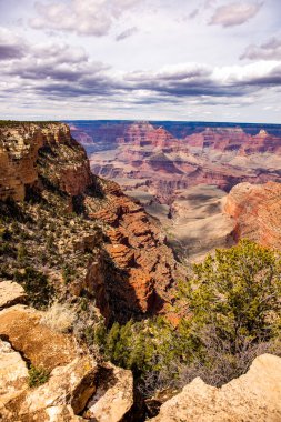 Büyük Kanyon Ulusal Parkı 'nın harika manzarası, Arizona, ABD. Kaliforniya Çölü.