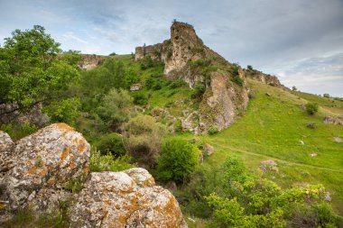 Moldova Cumhuriyeti 'nden manzara ve güzel doğa. Moldova 'nın kuzeyindeki en güzel manzaralardan biri, Doğu Avrupa