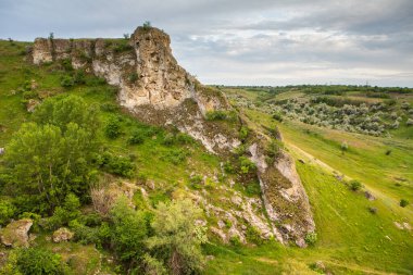Moldova Cumhuriyeti 'nden manzara ve güzel doğa. Moldova 'nın kuzeyindeki en güzel manzaralardan biri, Doğu Avrupa