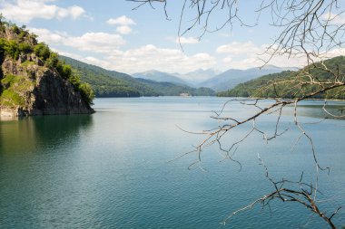 Romanya 'nın Karpatlar kentinde çok pitoresk transfagarasan dağ yoluna sahip fotoğraf