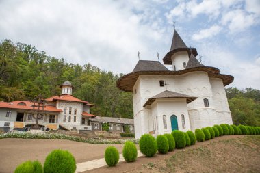 Moldova Cumhuriyeti 'nin kuzeyindeki güzel yaz manzarası. Eski SSCB 'den küçük bir Doğu Avrupa ülkesi..