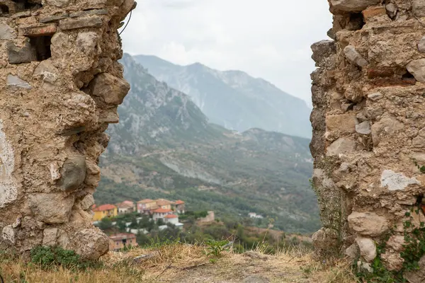 stock image The historical center of the medieval town of Kruje in Albania. Beautiful outdoor scene of Albania, Europe. Traveling