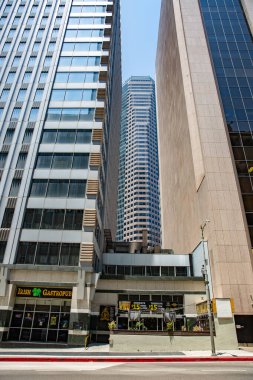 Amerika Birleşik Devletleri 'nin ünlü Los Angeles şehrinde güzel şehir manzarası