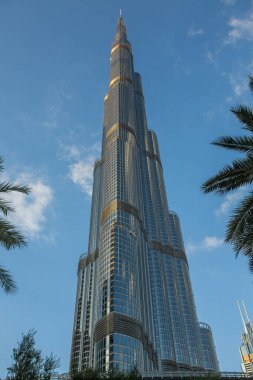 Birleşik Arap Emirlikleri 'ndeki Dubai şehrindeki modern binalar.