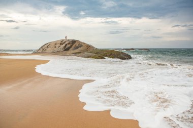 Sri Lanka 'da Hint Okyanusu kıyısındaki güzel sahil..