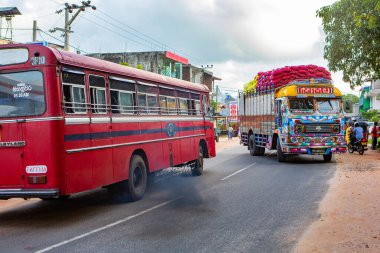 Sri Lanka 'da halk otobüsleri, genellikle bu otobüsler canlı renklerle, ayrıntılı tasarımlar, desenler veya sanat eserleriyle boyanır..