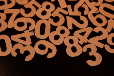 Rastgele numaralarla soyut arkaplan. İş düzeni. bankacılık etkinliği ve matematik.