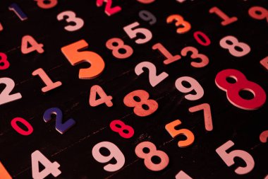 Sayıların arka planı ya da dokusu. Mali veri kavramı. Matematik. Bankacılık ya da para birimi. İş ve ekonomik büyüme.