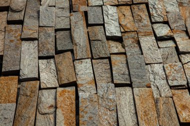 Çakıl dokusu arka planı. Kopya alanı ile tasarım için taşın arkaplanı 