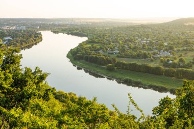 Moldova Cumhuriyeti 'nin kuzeyindeki tarihi ve kültürel Soroca kentindeki kentsel manzara