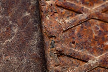 Boş Rusty metal dokusu ya da arka planı. Endüstriyel demir. Soyut fabrika rengi.