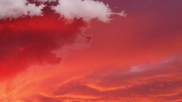 Chmury Kolorowe Tle Zachodu Słońca Satysfakcjonujące Wideo — Wideo stockowe