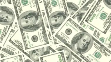 falling Us dollar bank note Business growth or Financial Crisis concept slow motion moment seamless loop