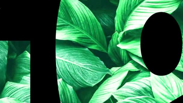 Green Video Text Animation Environment Planet Earth Concept — Wideo stockowe