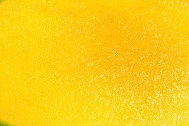 Yakın çekim detay dokusu taze organik yeşil mango meyvesi dilimi