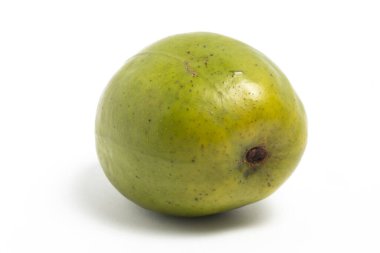 Taze organik ambarella Lezzetli meyve tarafı görünümü Beyaz arka plan kırpma yolu izole