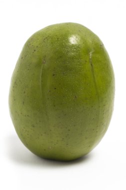 Taze organik ambarella Lezzetli meyve tarafı görünümü Beyaz arka plan kırpma yolu izole